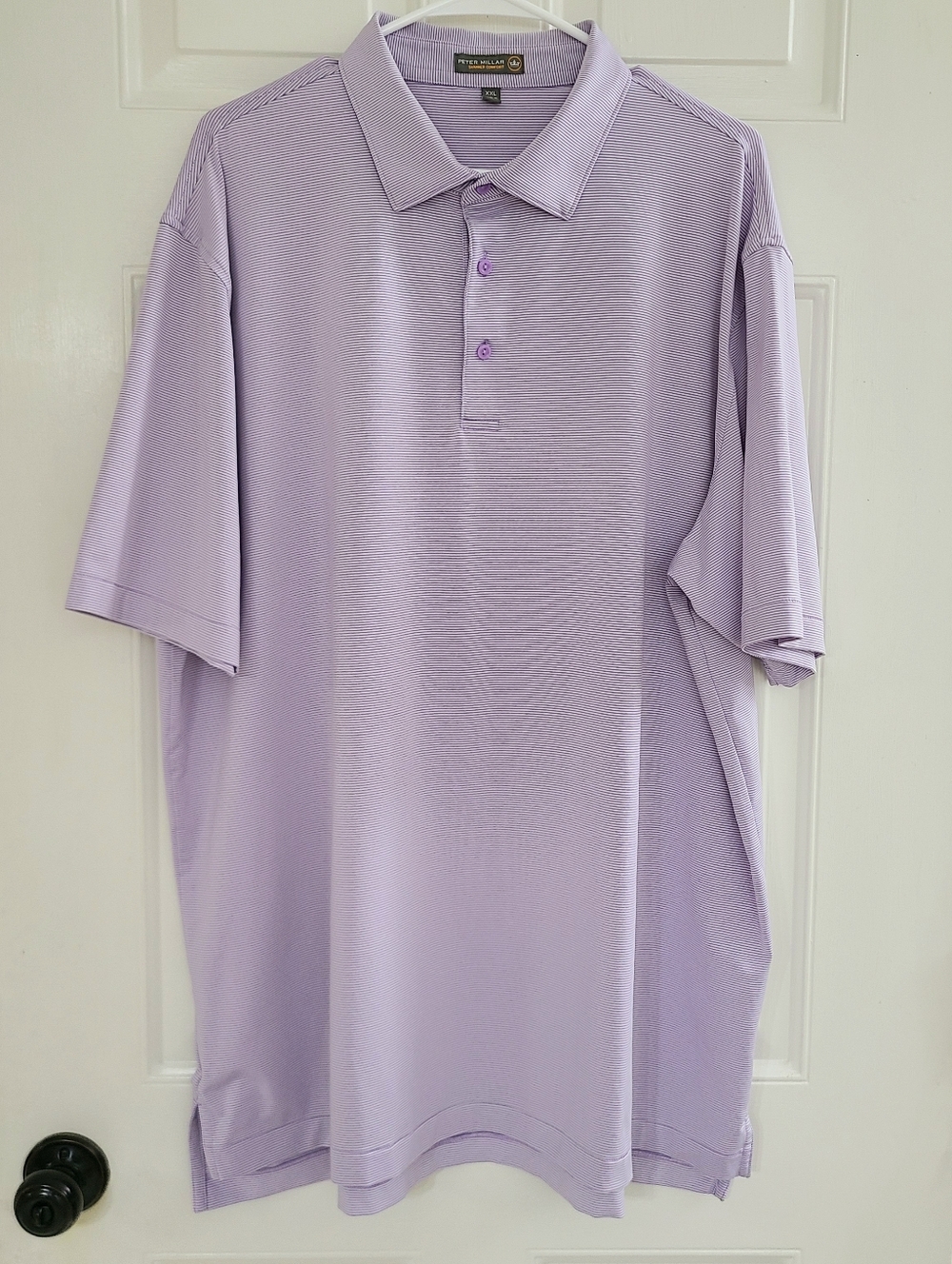 Peter Millar Summer Comfort Jubilee Performance Jersey Polo Size XXL Purple